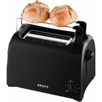 Krups Toaster Pro Aroma KH1518, 2 kurze Schlitze, für 2 Scheiben, 850 W, Krümelschublade, 6 Bräunungsstufen, Hebe-Funktion