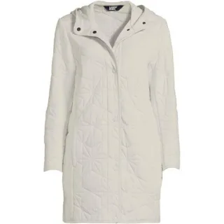 PrimaLoft Steppmantel für Damen, Damen, size: regular, Beige, Baumwoll-Mischung, by Lands' End