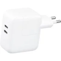 Firelia Ladegerät 35W Duo USB-C Smartphone-Ladegerät (Schnellladegerät, Netzteil, Macbook, iPhone, Weiß)