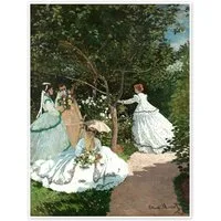 Posterlounge Wandbild Frauen im Garten, Claude Monet, erhältlich als Poster, Leinwandbild, Wandsticker oder Acrylglasbild