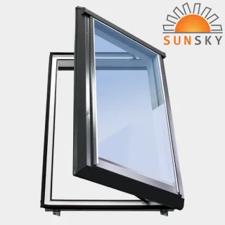 Ausstiegsfenster Dachausstieg Kunststoff „SUNSKY - der Dachausstieg“ mit Eindeckrahmen für Warmdach