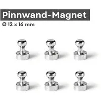 MaajeeKuto Magnet Pinnwand Magnet 12mm Neodym Magnete bis 5 KG Zugkraft Magnettafel (10-St)