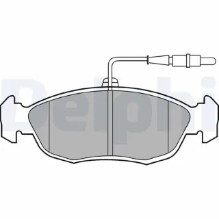 Delphi Bremsbel?ge vorne Citroen Saxo Xsara Peugeot 106 205 306 LP793