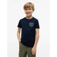 Tommy Hilfiger T-Shirt Rundhalsausschnitt, Regula Fit, reine Baumwolle, Kinder bis 16 Jahre