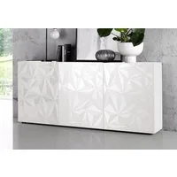 Home affaire Sideboard Prisma Breite 181, Kommode 3 Türen, Anrichte, Front mit elegantem Siebdruck, grifflos, viel Stauraum