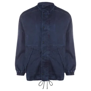 Einfarbige Jogg Jean-Jeansjacke von Diesel in Marineblau