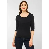STREET ONE 3/4-Arm-Shirt Style Pania mit extra Futter an der Vorderseite