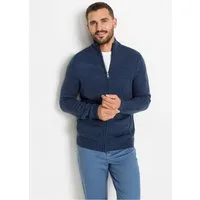 bonprix Strickjacke mit Stehkragen, Regular Fit, aus Polyacryl, mit Reißverschluss