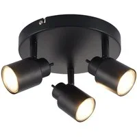 Brilliant Deckenstrahler Andres, LED wechselbar, Warmweiß, 3 flammige - schwenkbar - Ø 19cm - GU10 Fassung