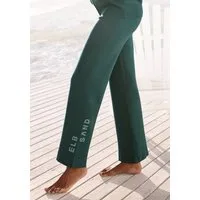 Elbsand Strickhose mit weitem Bein und eingestricktem Logo, Loungewear