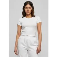 URBAN CLASSICS Rundhalsshirt Ladies Stretch Jersey Cropped Tee Damen T-Shirt
