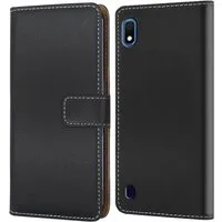 Numerva Handyhülle Bookstyle Etui Handytasche für Samsung Galaxy A10, Klapphülle Flip Cover Schwarz