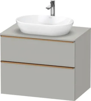 Duravit D-Neo Konsolenwaschtischunterbau wandhängend Betongrau Matt 800x550x664 mm - DE4967004070000 DE4967004070000