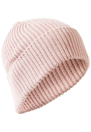 camel active - Strick-Beanie aus reiner Baumwolle sepia rose - Gr. - OS