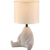 JUST LIGHT Tischleuchte TED, Ein-/Ausschalter, Leuchtmittel wechselbar, Warmweiß, Schalter, Schnurschalter, ExklusiveE27