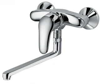 KAJA-MIX Einhebel-Spültisch-Wandbatterie, weiss  33810-W