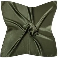 MayTree Seidentuch quadratisch einfarbig 53x53cm Nickituch, Bandana-Schal, (Stück), 100% Seide