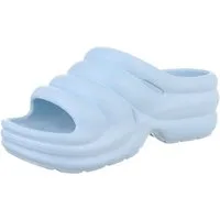 Ital-Design Damen Mules Strand Plateausandaletten (86192871) Keilabsatz/Wedge Keilsandaletten in Hellblau