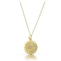 Made by Nami Kette mit Anhänger 925 Sterling Silber filigrane Halskette Silber oder Gold Sonne, für Frauen & Mädchen Geschenk-Idee inkl. Geschenkbox