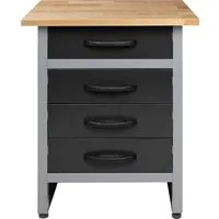 ONDIS24 Werkbank Bernd, (Set), höhenverstellbar, 4 Schubladen, ca. 60x60x85 cm