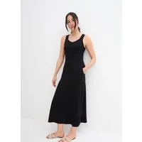bonprix Maxikleid aus Jersey-Material, mit Viskose-Anteil, lässige Passform