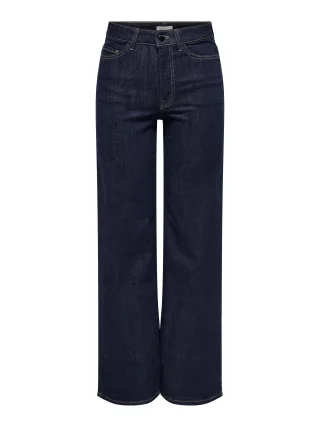 JDY - JDYFELINA-FINA HW WIDE RINSE JNSDNM NOOS Dark Blue Denim - Gr. - 32