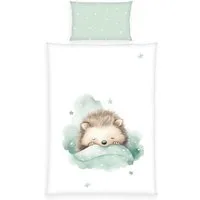 Baby Best Babybettwäsche babybest Kleiner Igel, Renforcé, 2 teilig, Wendebettwäsche