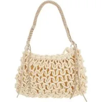 BRISE TASCHE Schultertasche Brise Damen Schultertasche aus Textil – Seiltasche im Flechtdesign, Geflochten Leicht Sommerlich
