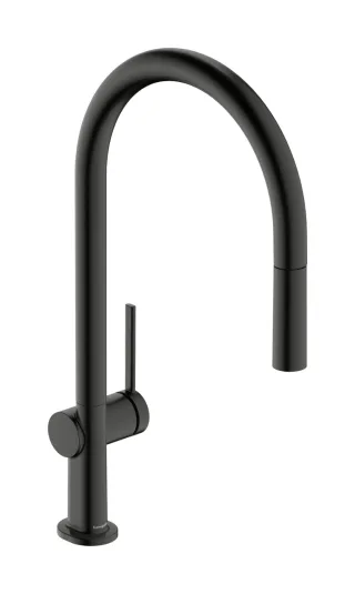 Hansgrohe Spültischmischer 210 Talis M54 Ausziehauslauf 1 jet Brushed Black Chrome,72802340 72802340