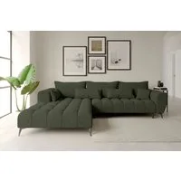 99rooms Ecksofa Ferrano, Sofa L-Form, Eckcouch, mit elektr. Sitztiefenverstellung, Bezug: Chenille EDEN
