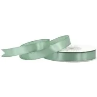 Creativery Satinband, Satinband 12mm x 25m Rolle Eukalyptus