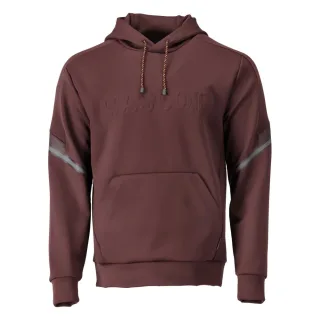 MASCOT Herren Fleece Kapuzensweatshirt CUSTOMIZED Bordeaux S - 22186-608-22-S