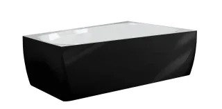 Hoesch Badewanne iSensi Trapez 1700x1000 Monolith rechts mit Befüllung in Chrom 3871.111