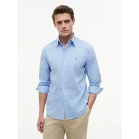 Tommy Hilfiger Langarmhemd FLEX POPLIN GINGHAM SHIRT Regular Fit Flex Cotton Gingham