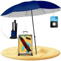 Styngard Sonnenschirm Reise Sonnenschirm Nizza, LxB: 180,00x155,00 cm, mit UV Schutz 50+ - Strandschirm Sonnenschirm Strand mit Abspannleinen