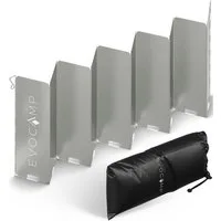 EVOCAMP Gaskocher Windschutz faltbar in 3 Größen inklusive Tasche, Windfang für Outdoor, (10-St), faltbar und vielseitig einsetzbar beim Camping und Outdoor-Grillen