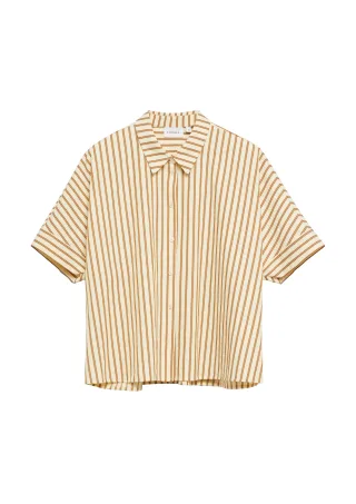 comma - Bluse beige/braun - Gr. - 36