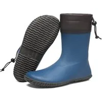 SAGUARO Barfußschuhe (Festival) Barfuß - Gummistiefel (3mm Sohlenstärke, Nullabsatz, bequem, leicht, leicht-gefüttert, rutschfest) Winter-Stiefel wasserdicht Regenschuhe Regen-Stiefel Schuhkragen vegan