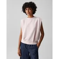 OPUS Sweatshirt Goasis aus softem Sweat mit samtiger Oberfläche Zarte Falten geben dem Look eine lockere Leichtigkeit