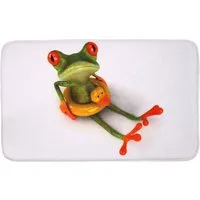 Sanilo Badematte Froggy, rutschhemmend, waschbar, schnelltrocknend, Polyester, rechteckig, sehr weich, hochwertig & modern, 50 x 80 cm oder 70 x 110 cm