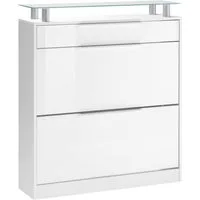 borchardt Möbel Schuhschrank Oliva Breite 89 cm, stehend, mit 2 Doppeltrommeln und 1 Schubkasten