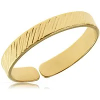 Made by Nami Goldring Boho Damenring gold geriffelt größenverstellbar wasserfest, aus Edelstahl – Boho-Stil – glänzend – filigran