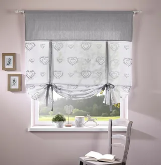 OTTO home Gardine "Louis" Stangendurchzug 1 Stk. tlg. halbtransparent, einseitig bedruckt