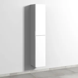 Sanipa 3way Hochschrank mit 2 Türen, Weiß-Soft BR09143