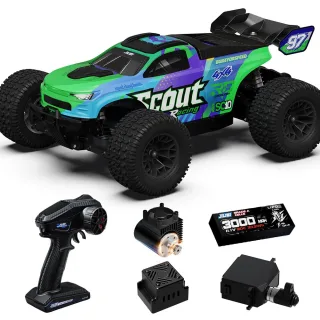 JIUSI Scout SC10 RTR 1/10 2.4G 4WD 80km/h 3S Brushless RC Car Off-Road Monster Truck Metal Drive Shaft Three Diffs Oil S