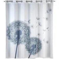 WENKO Duschvorhang Astera Flex Breite 180 cm, Höhe 200 cm, Polyester, waschbar