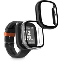 kwmobile Smartwatch-Hülle 2x Glas Hülle für Xplora X6 Play, Schutzhülle Fullbody Fitnesstracker Case Set aus Glas