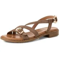 Tamaris Sandalette Blockabsatz, Riemchensandale mit Rahmennaht