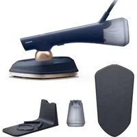 Philips Dampfbügeleisen GC215/20 OneTurn 2-in-1 Bügeleisen & Steamer, SoftBoard & Dock inkl., 1800 W, SteamGlide Plus, 200ml+300ml Wasserbehälter u. 90 g Dampfstoß