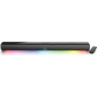 Lenco SB-042LEDBK Soundbar 2.0 (Bluetooth, 40 W, 10m Bluetooth-Reichweite, AUX & HDMI Anschluss inkl. Fernbedienung)